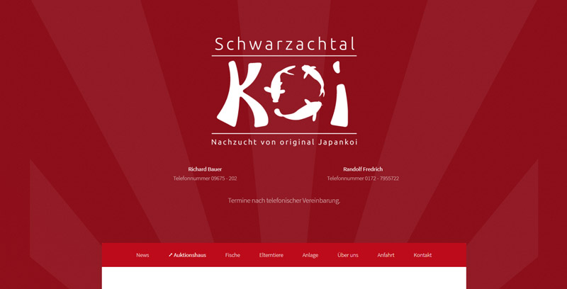 Homepage von Schwarzachtal Koi