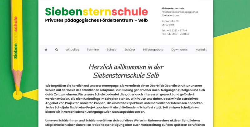 Homepage der Siebensternschule