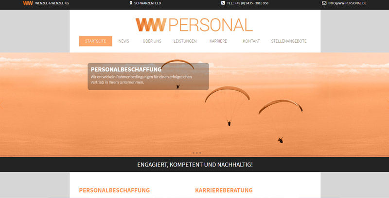Homepage von WW-Personal